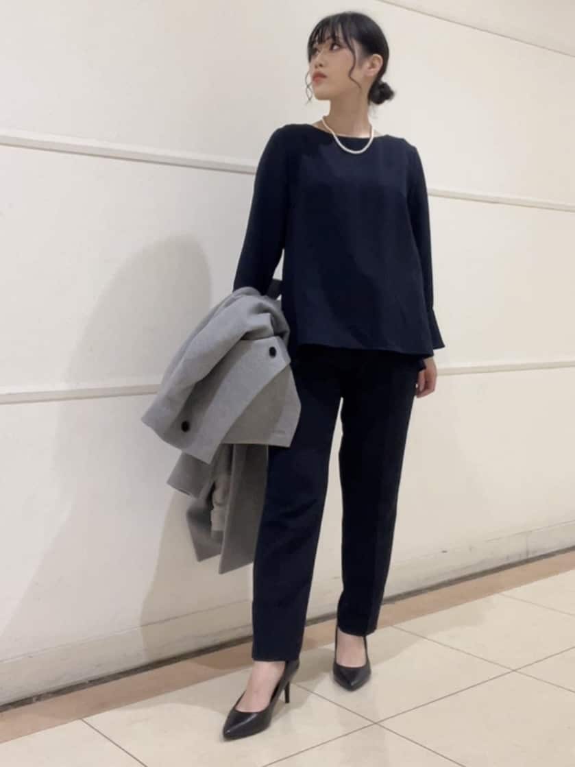 watanabeさんの「UNTITLED｜【日本製／2WAY衿】スタンドカラー ロングコート」を使ったコーディネート