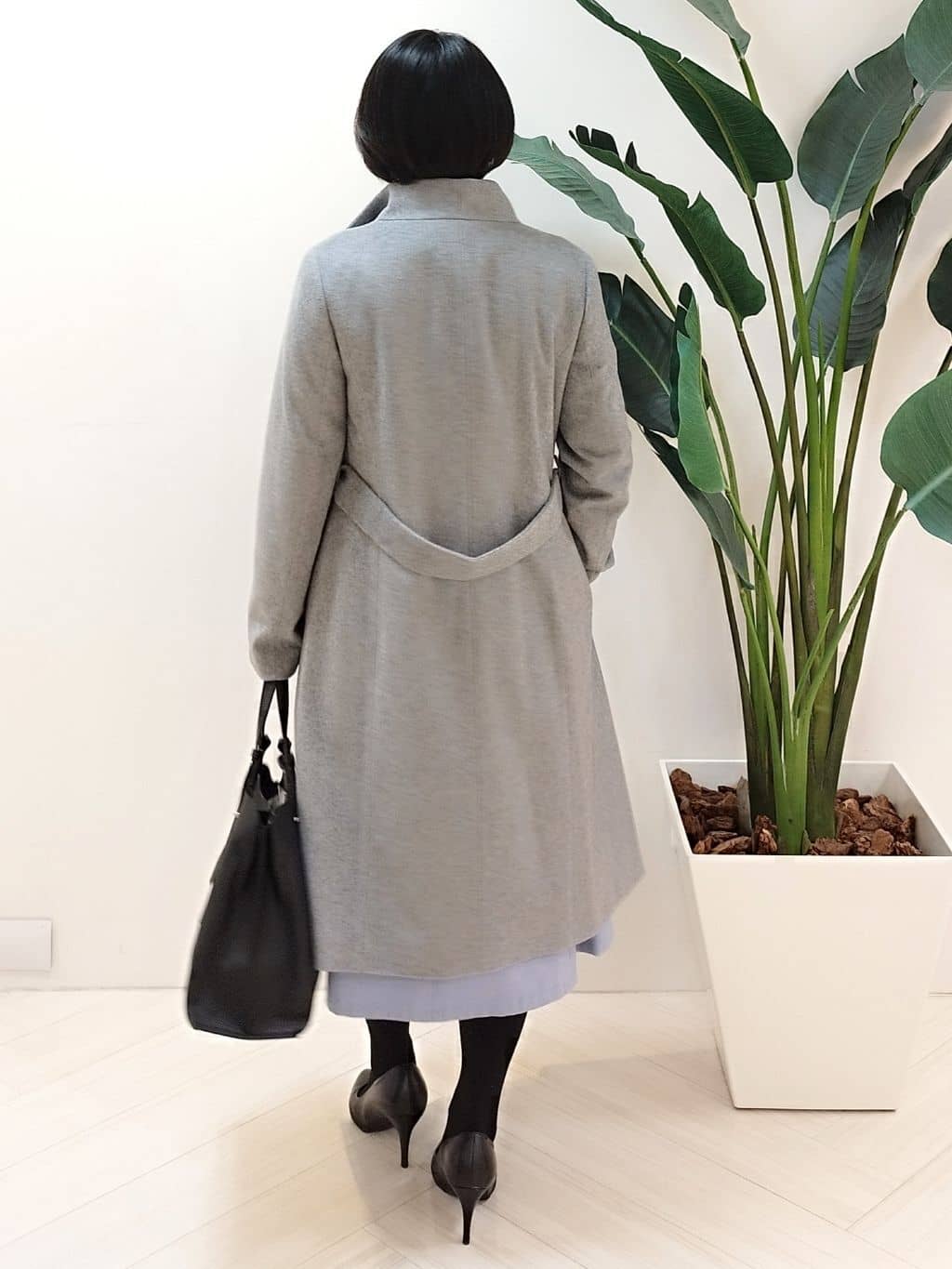 s u g iさんの「UNTITLED｜【日本製／2WAY衿】スタンドカラー ロングコート」を使ったコーディネート