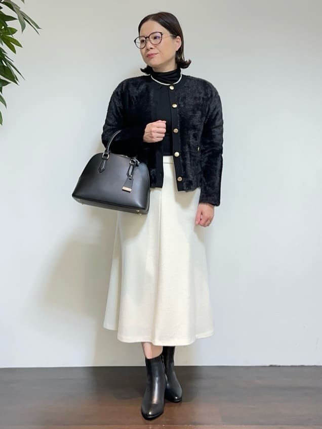 Asamiさんの「UNTITLED｜【日本製／2WAY衿】スタンドカラー ロングコート」を使ったコーディネート