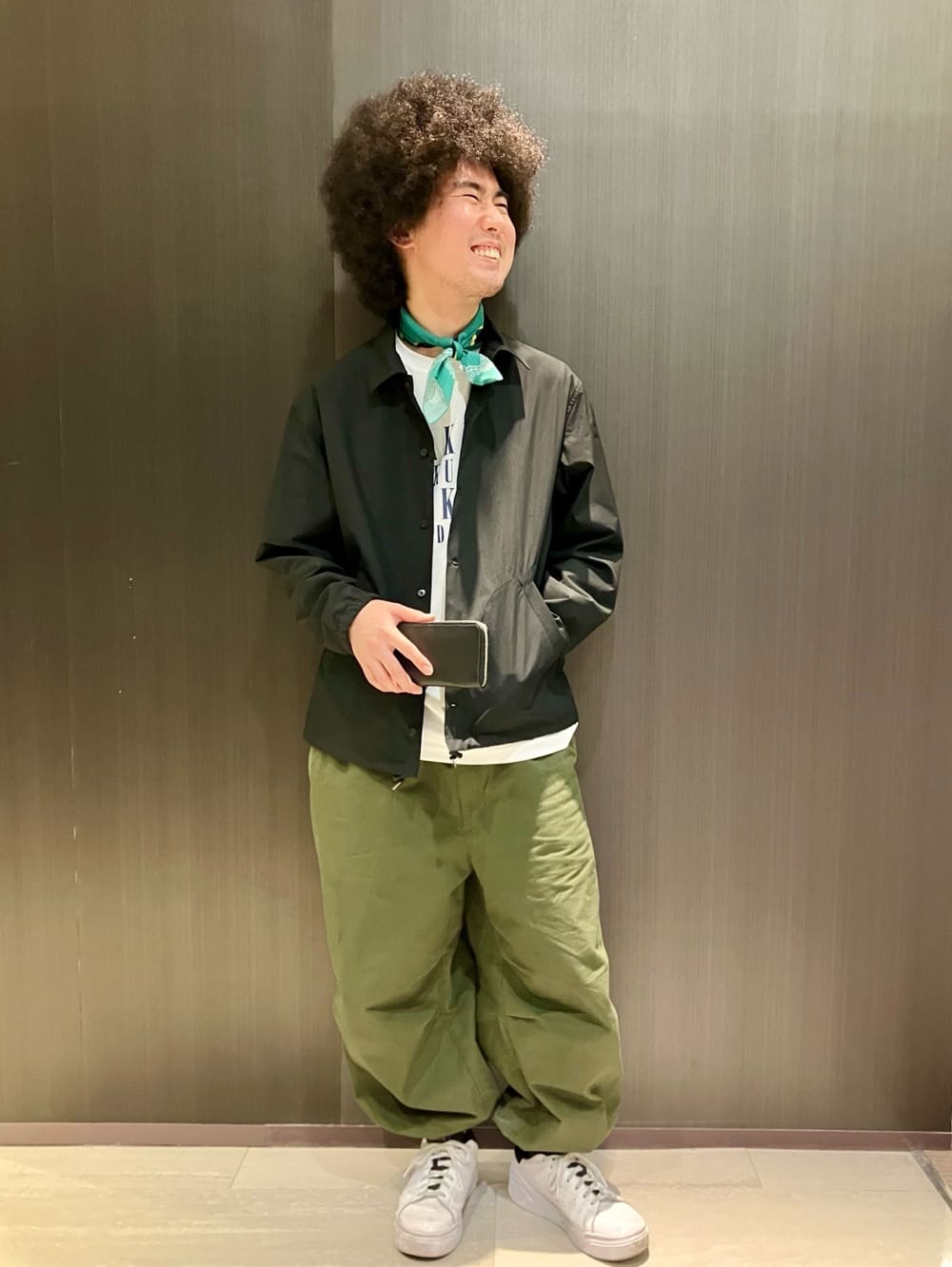 MATSUさんの「TAKEO KIKUCHI｜ボーラーハット ハンドペイントライク バンダナ」を使ったコーディネート
