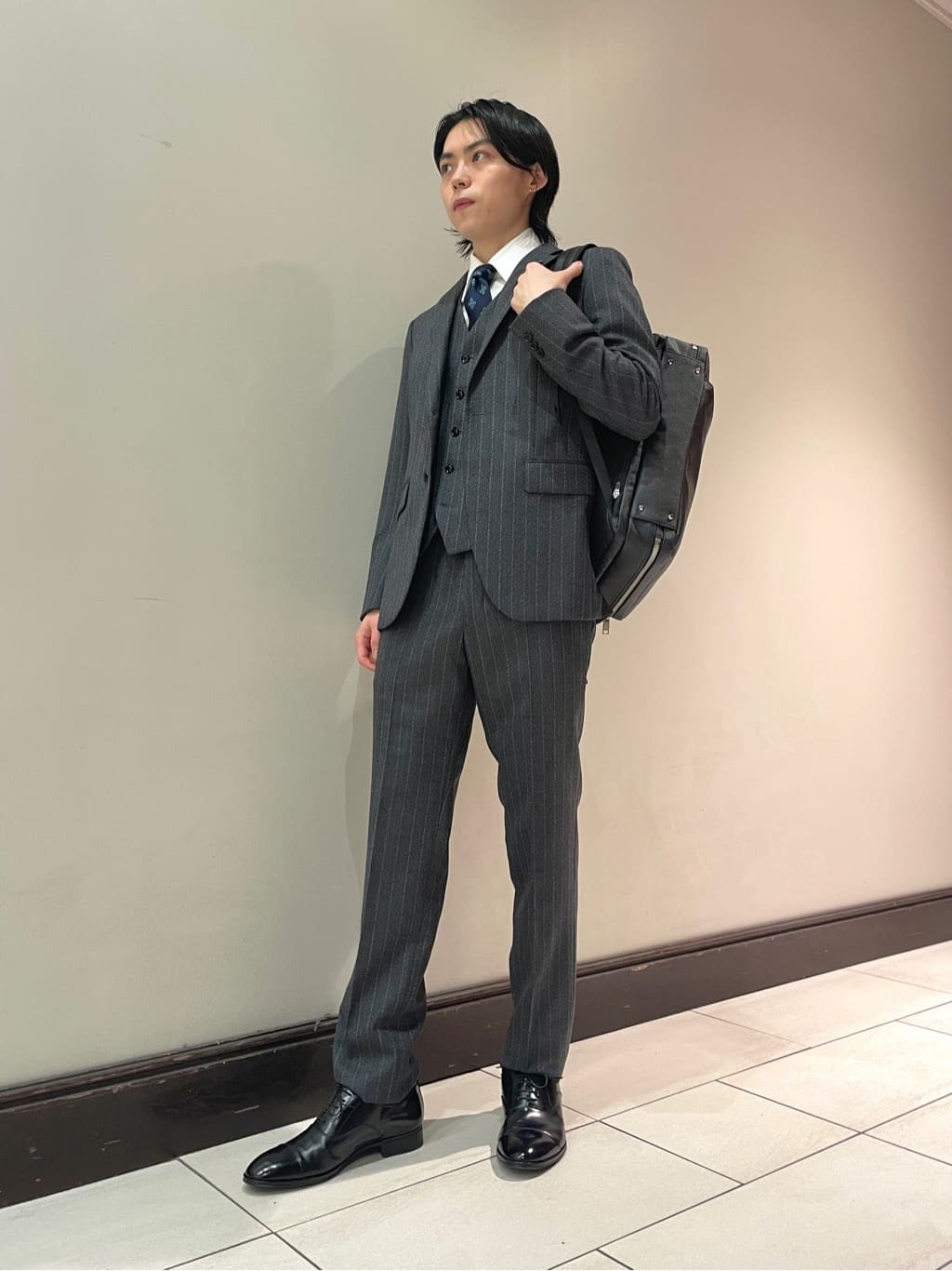 Tightさんの「TAKEO KIKUCHI｜【Made in JAPAN】ドビーストライプ ドレス シャツ」を使ったコーディネート