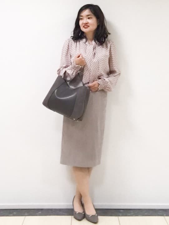 yukinaさんの「COUP DE CHANCE｜【2WAY】フェイクスエードコンビ ワンハンドルバッグ」を使ったコーディネート