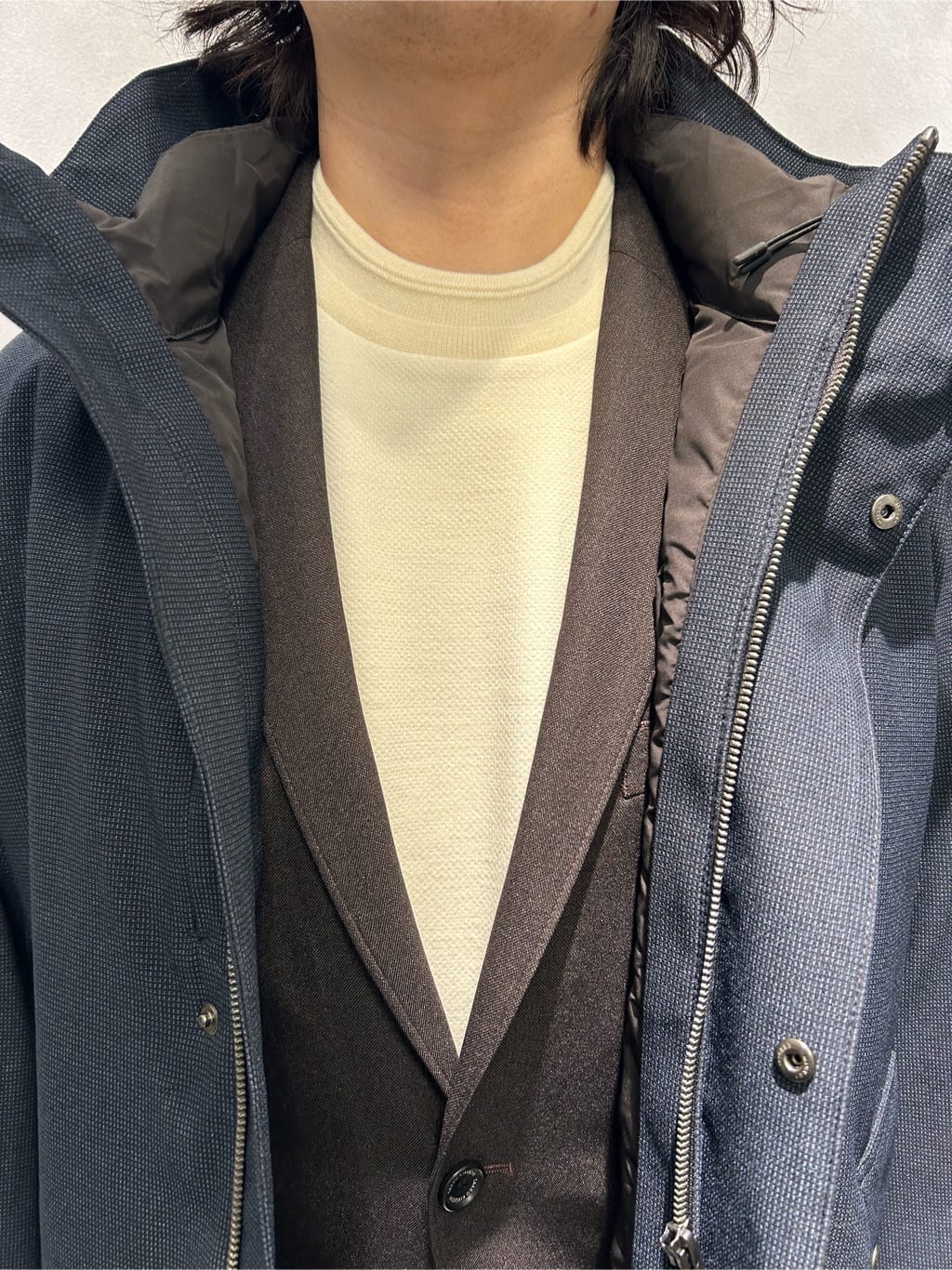 たけるしさんの「TAKEO KIKUCHI｜【全7サイズ&times;8色展開！】トップマルチヘリンボン パンツ」を使ったコーディネート