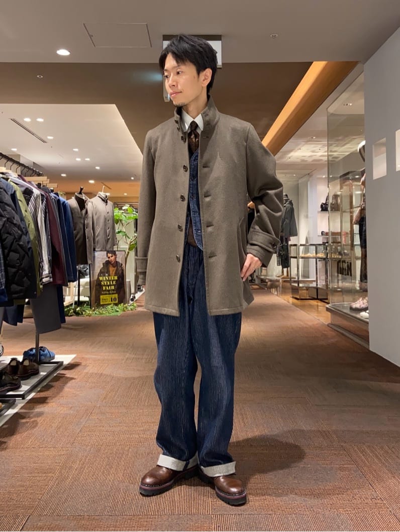 わいずみさんの「TAKEO KIKUCHI｜【Made in JAPAN】ブロード レギュラーカラー ドレスシャツ」を使ったコーディネート