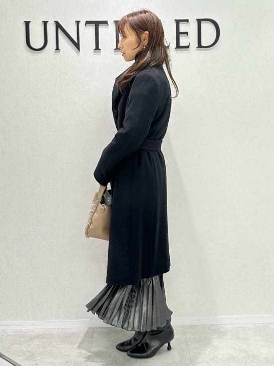Miwaさんの「UNTITLED｜【日本製／2WAY衿】スタンドカラー ロングコート」を使ったコーディネート