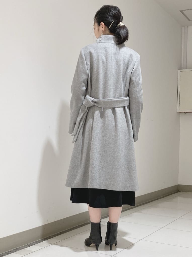 環さんの「UNTITLED｜【日本製／2WAY衿】スタンドカラー ロングコート」を使ったコーディネート