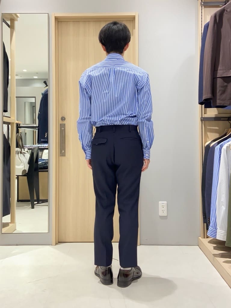 わいずみさんの「TAKEO KIKUCHI｜【抗菌防臭】COOL DOTS（R）ドビープリント ジャケット」を使ったコーディネート