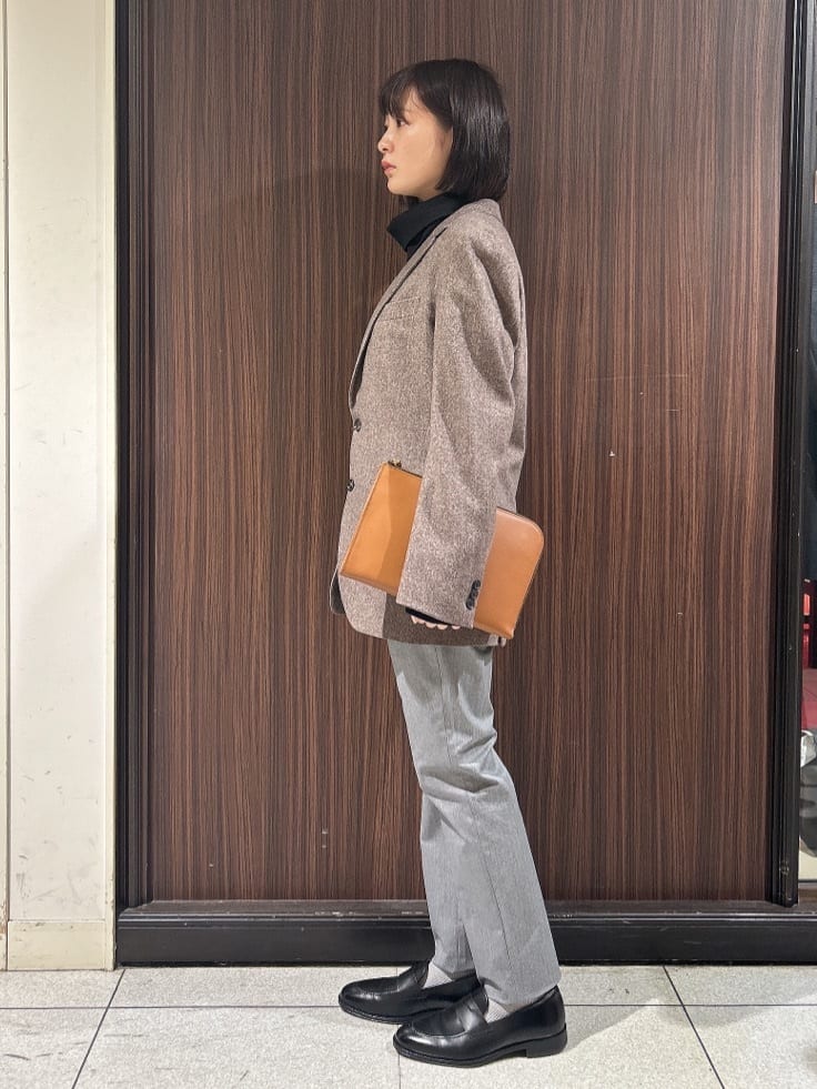 さやさんの「TAKEO KIKUCHI｜【全7サイズ&times;8色展開！】トップマルチヘリンボン パンツ」を使ったコーディネート