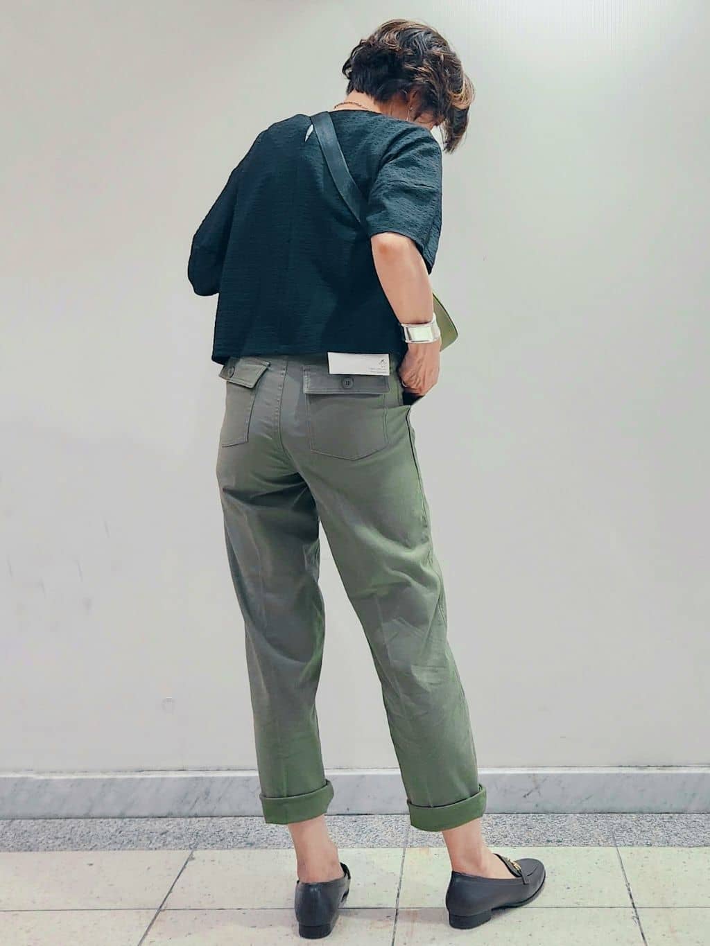 milkyさんの「OPAQUE.CLIP｜ストレッチベイカーパンツ／オーガニックコットン混【洗濯機洗い可／ストレッチ】」を使ったコーディネート