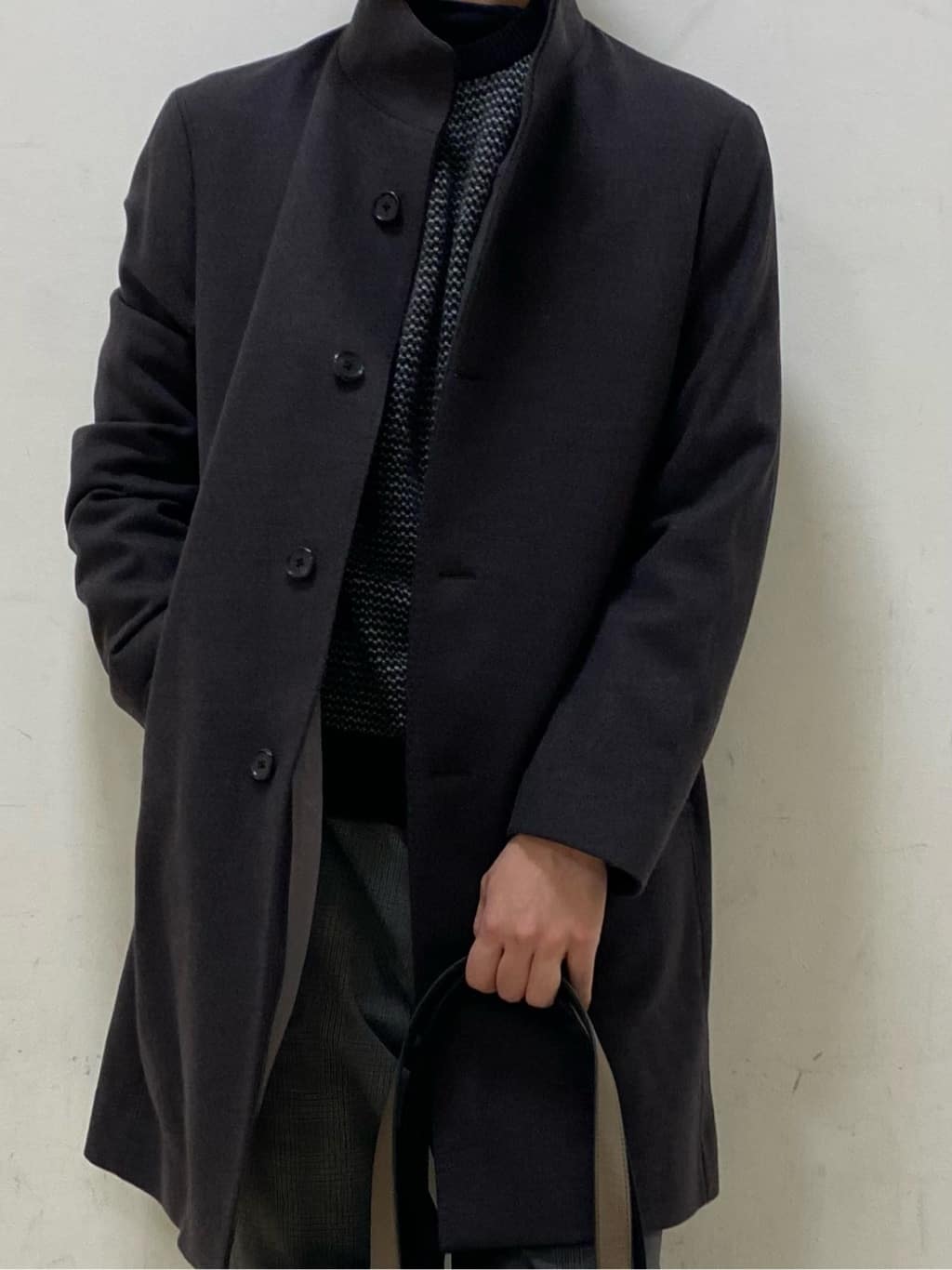 shoumaさんの「TAKEO KIKUCHI｜【ウールカシミヤブレンド】ビーバー調 スタンドカラー コート」を使ったコーディネート
