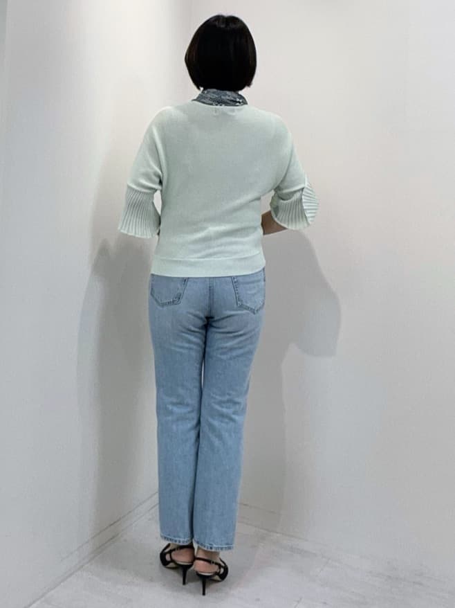 hIさんの「COUP DE CHANCE｜【環境に配慮したデニム】細身デニムパンツ」を使ったコーディネート