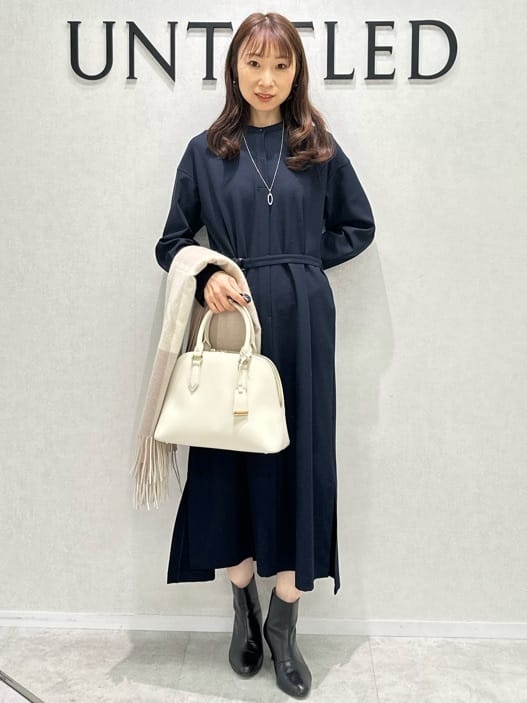 Miwaさんの「UNTITLED｜【日本製／2WAY衿】スタンドカラー ロングコート」を使ったコーディネート