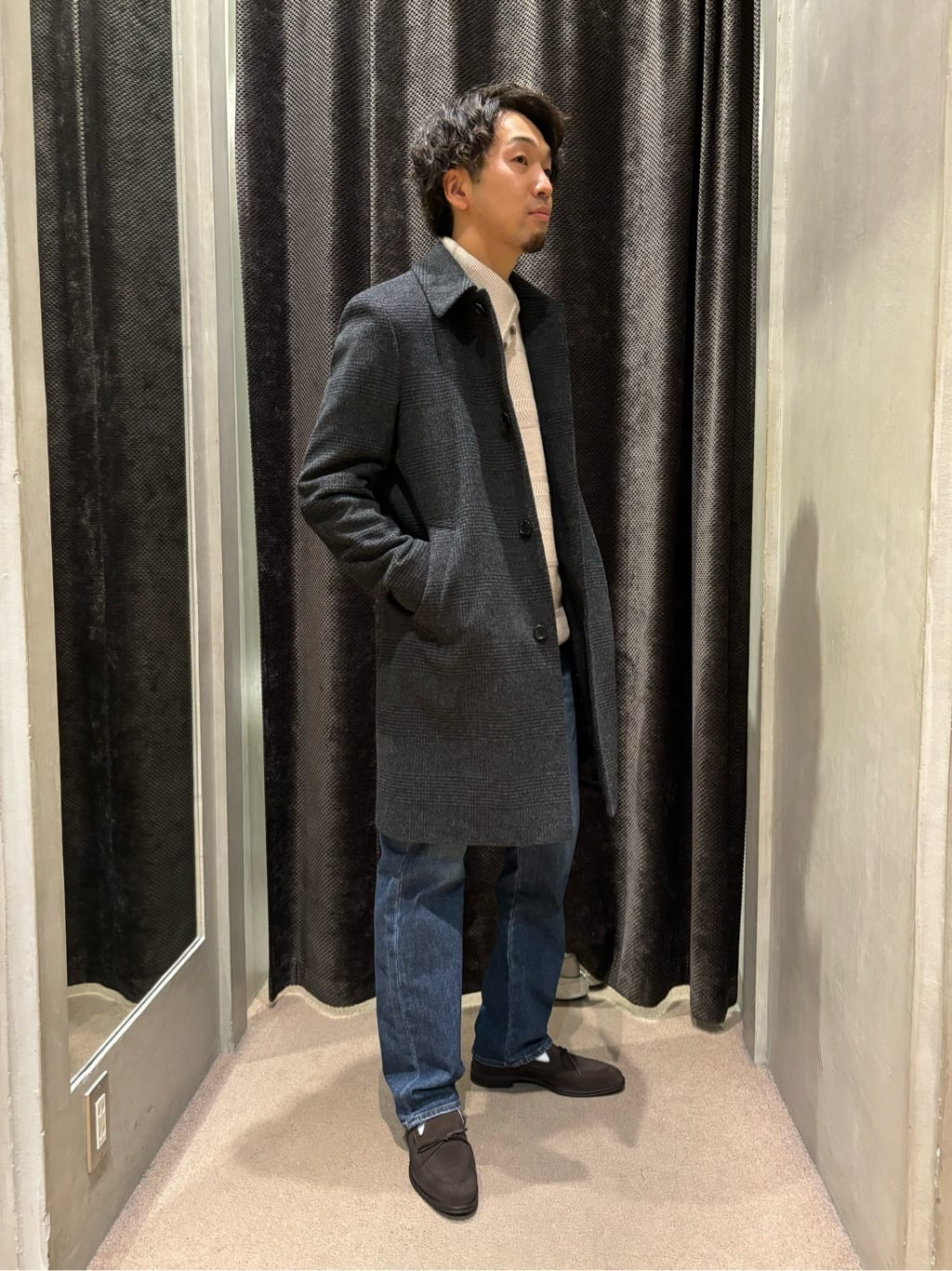 中嶋弘樹さんの「TAKEO KIKUCHI｜レースローファー」を使ったコーディネート