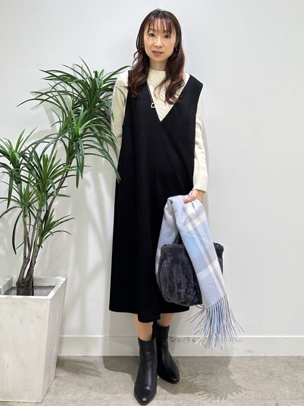 Miwaさんの「UNTITLED｜【日本製／2WAY衿】スタンドカラー ロングコート」を使ったコーディネート