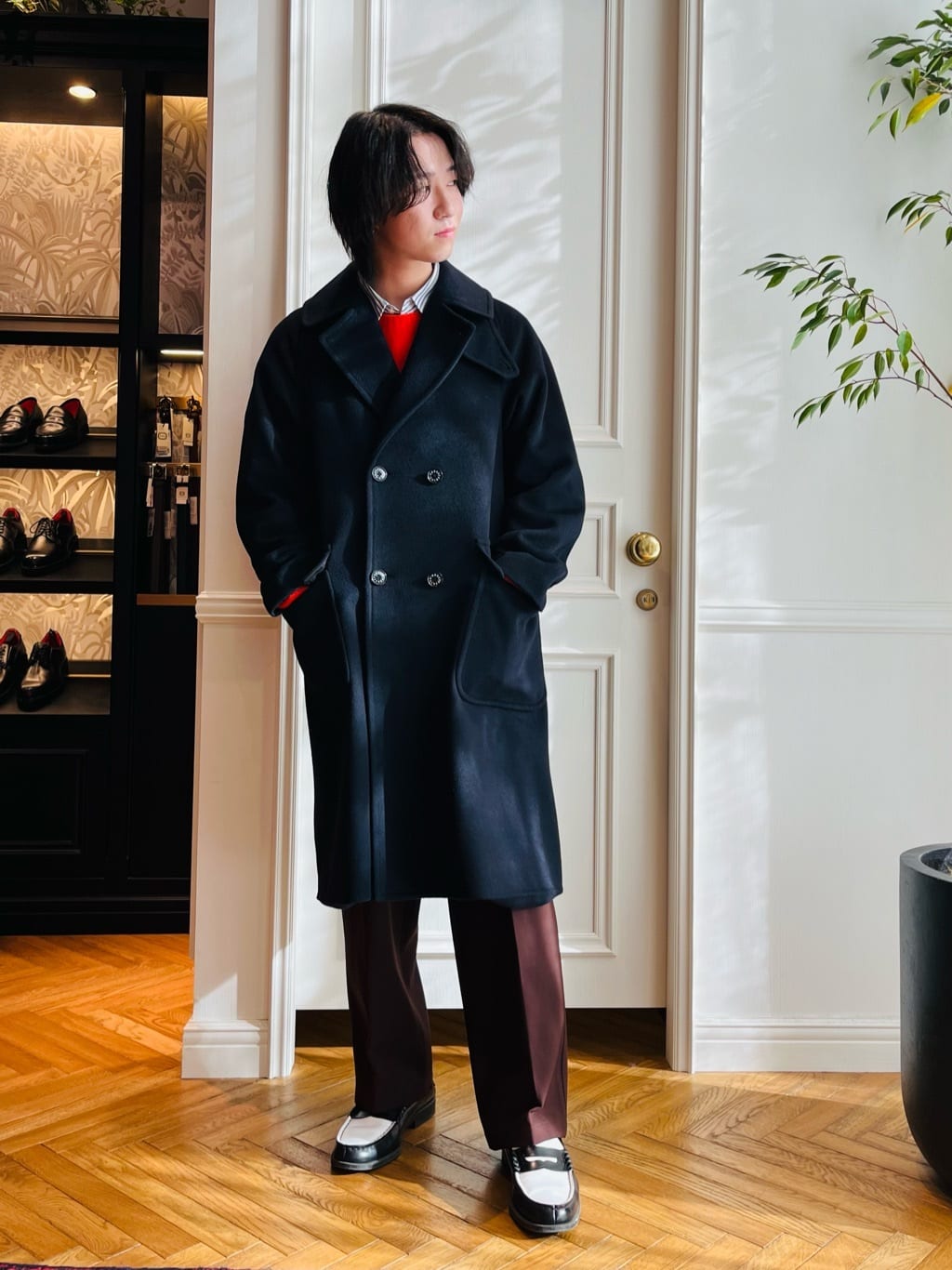kaminaga さんの「DRESSTERIOR｜100／2 ヘリンボーンストライプ ボタンダウンシャツ」を使ったコーディネート