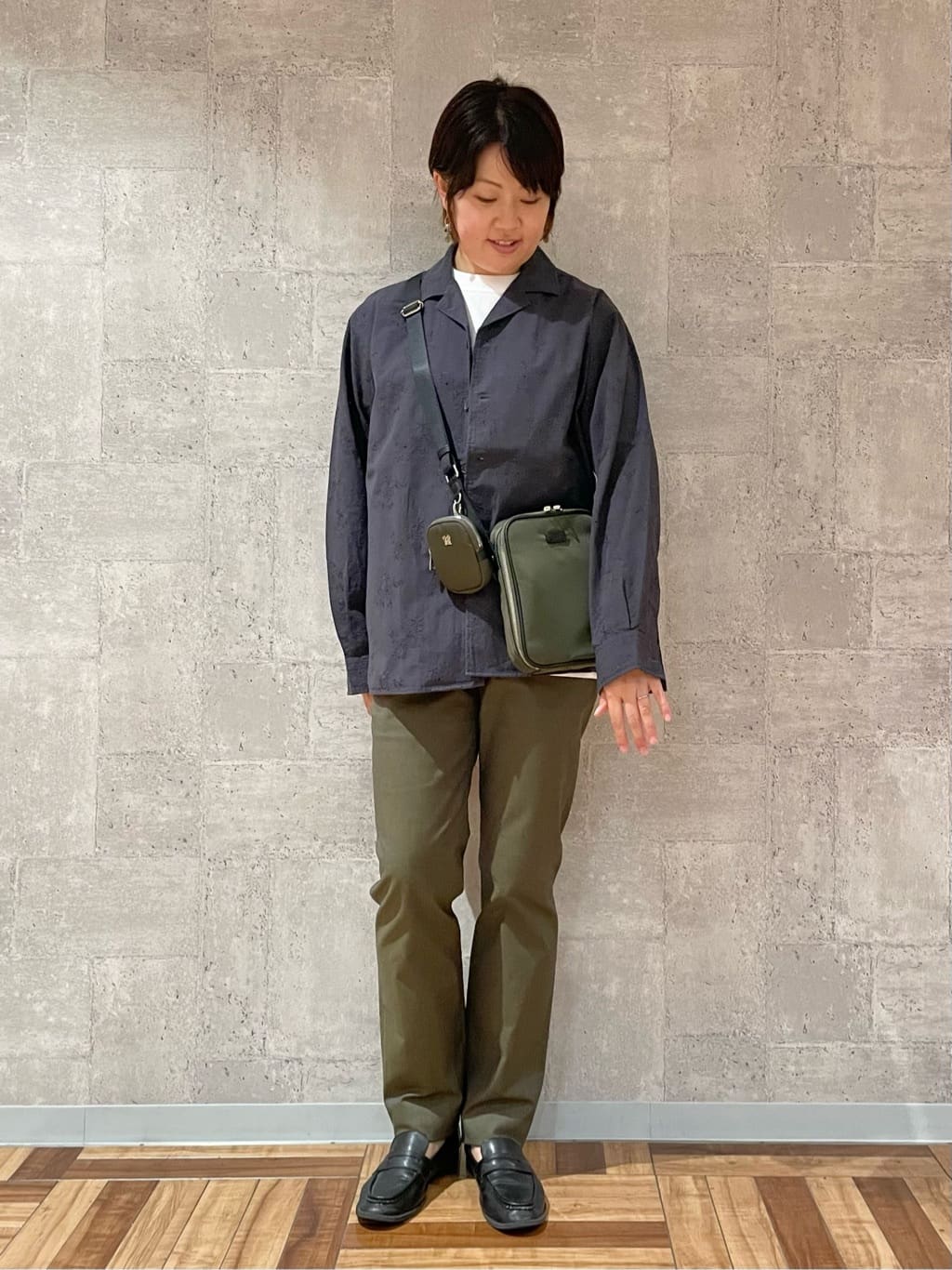 Kudou Cさんの「TAKEO KIKUCHI｜【全7サイズ&times;8色展開！】トップマルチヘリンボン パンツ」を使ったコーディネート