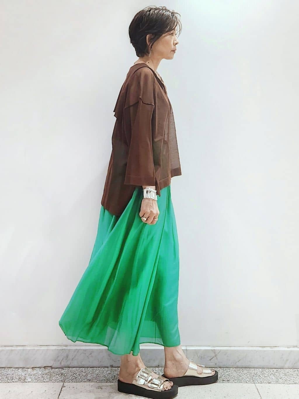 milkyさんの「OPAQUE.CLIP｜リブキャミソール【洗濯機洗い可】」を使ったコーディネート