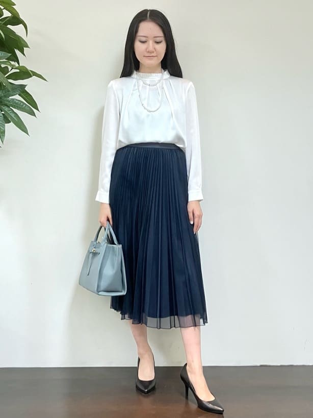 カレンさんの「UNTITLED｜【追加6/日本製】2連フェイクパールネックレス」を使ったコーディネート