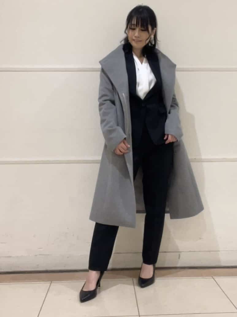 watanabeさんの「UNTITLED｜【日本製／2WAY衿】スタンドカラー ロングコート」を使ったコーディネート