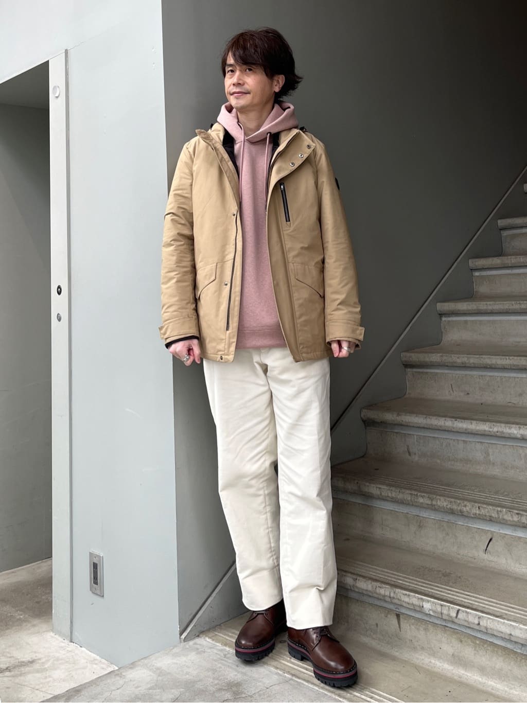 Shintaroさんの「TAKEO KIKUCHI｜40ct&525 厚底プレーントゥシューズ」を使ったコーディネート