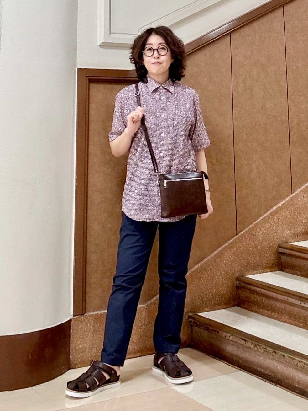 のぐみさんの「TAKEO KIKUCHI｜【全7サイズ&times;8色展開！】トップマルチヘリンボン パンツ」を使ったコーディネート