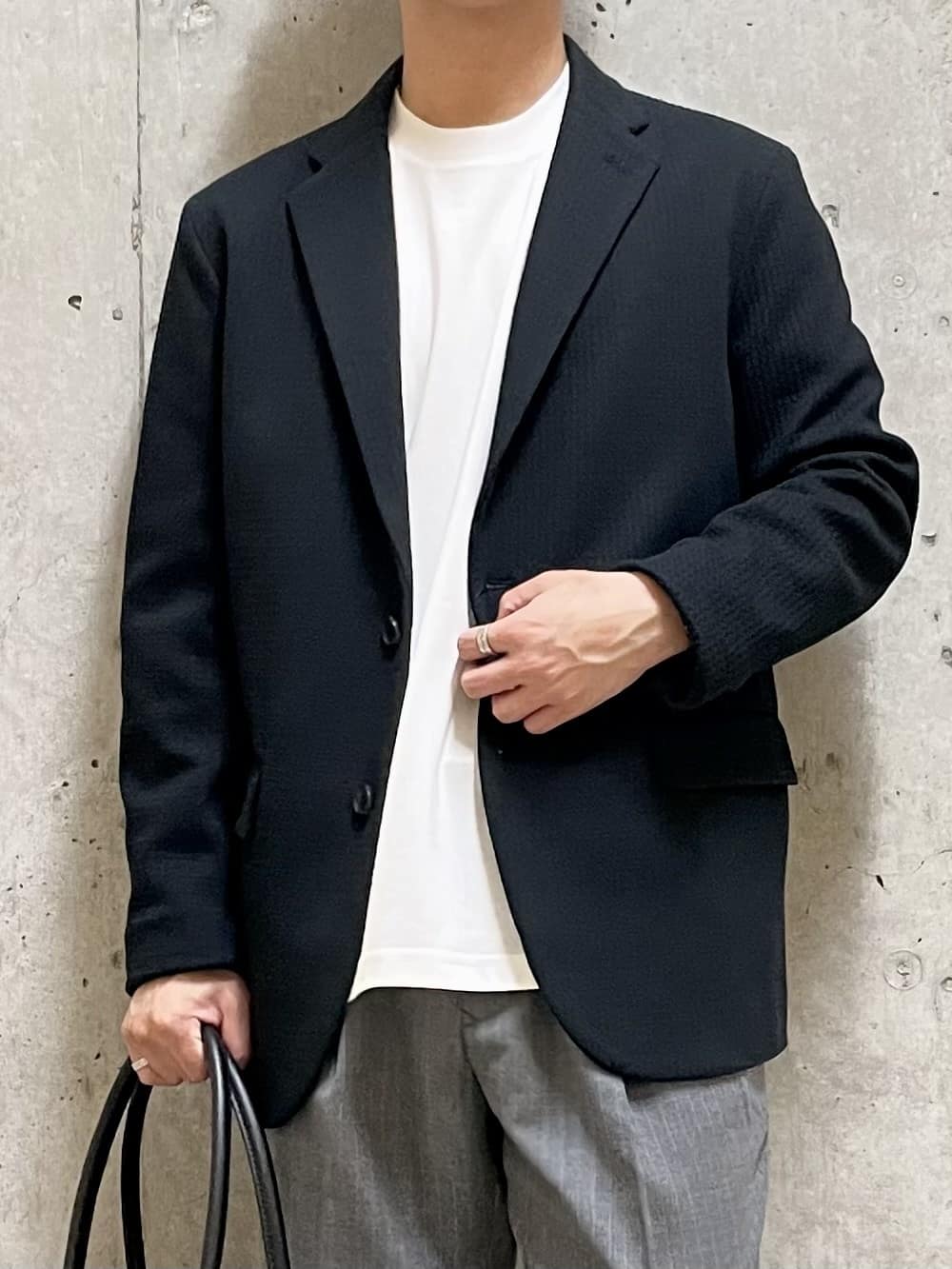 すずきさんの「TAKEO KIKUCHI｜【抗菌防臭】クロスウィーブ ジャケット」を使ったコーディネート