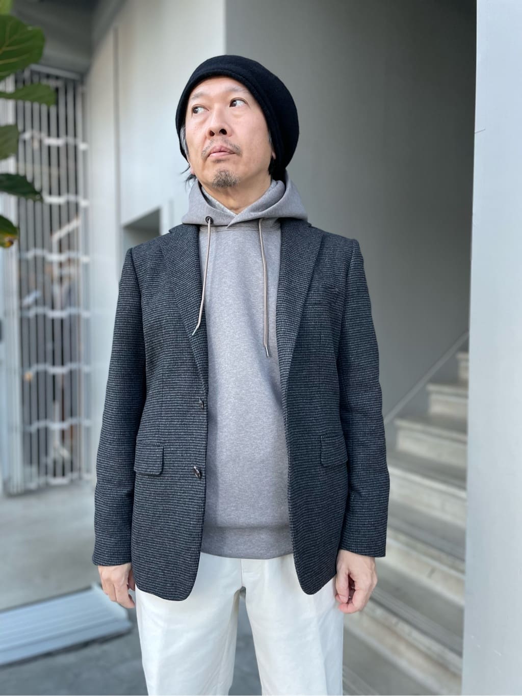 デザイナーTAKEman さんの「TAKEO KIKUCHI｜フルベジタンニンレザー バックパック」を使ったコーディネート