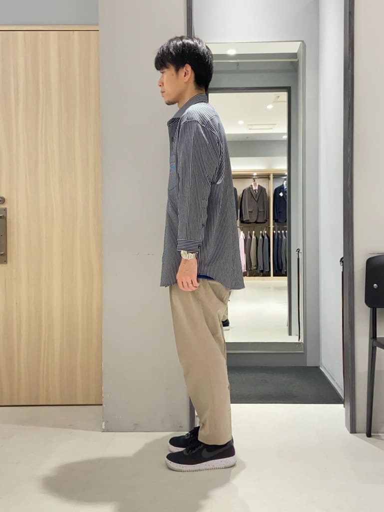 わいずみさんの「TAKEO KIKUCHI｜【抗菌防臭／5サイズ展開】ハイゲージポンチ Tシャツ」を使ったコーディネート