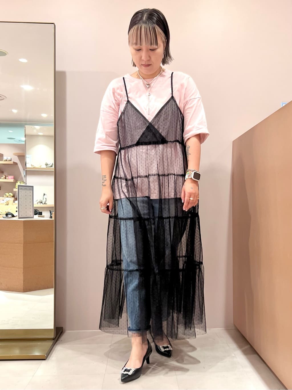 TAKAさんの「ESPERANZA｜12時間パンプスEveryDayPlane[5.5cmヒール]」を使ったコーディネート