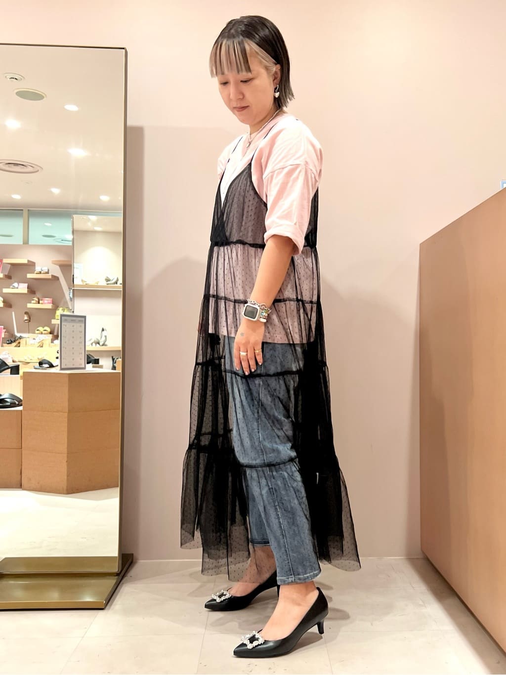 TAKAさんの「ESPERANZA｜12時間パンプスEveryDayPlane[5.5cmヒール]」を使ったコーディネート