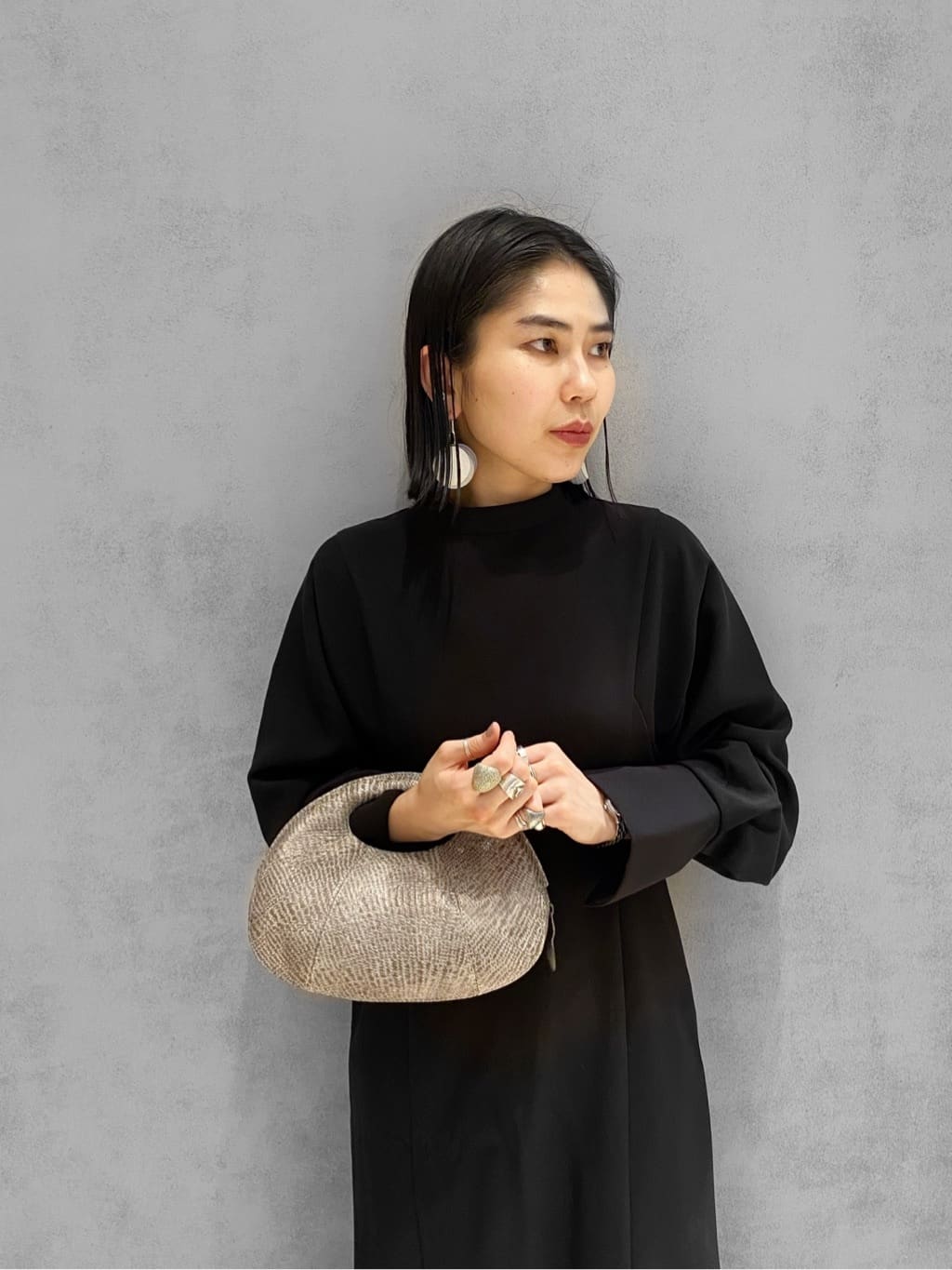 Uさんの「HIROKO HAYASHI｜DAMASCO（ダマスコ）クロワッサンバッグM」を使ったコーディネート