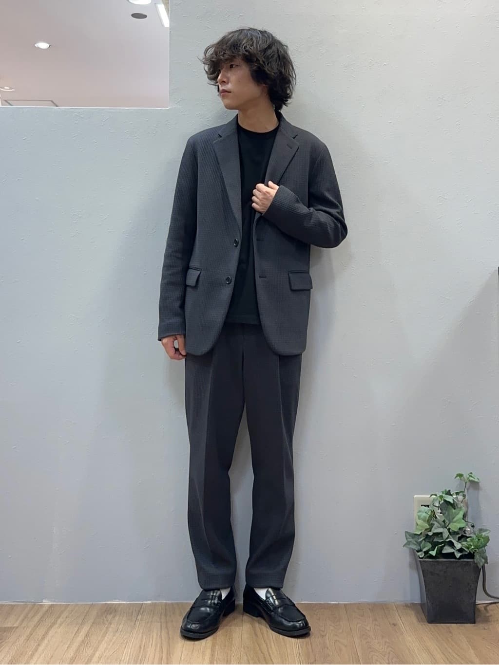 Uさんの「TAKEO KIKUCHI｜【抗菌防臭】クロスウィーブ ジャケット」を使ったコーディネート