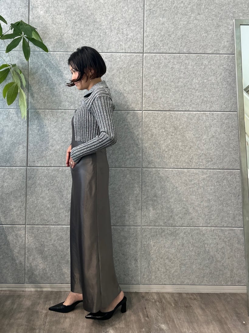 yukoさんの「CODE A｜◆lame knit cardigan」を使ったコーディネート
