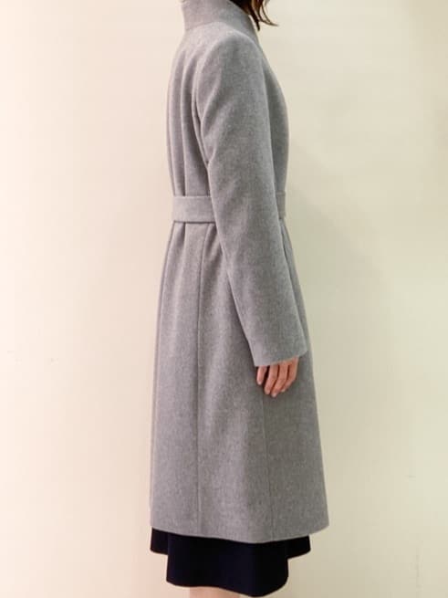 sanchanさんの「UNTITLED｜【日本製／2WAY衿】スタンドカラー ロングコート」を使ったコーディネート