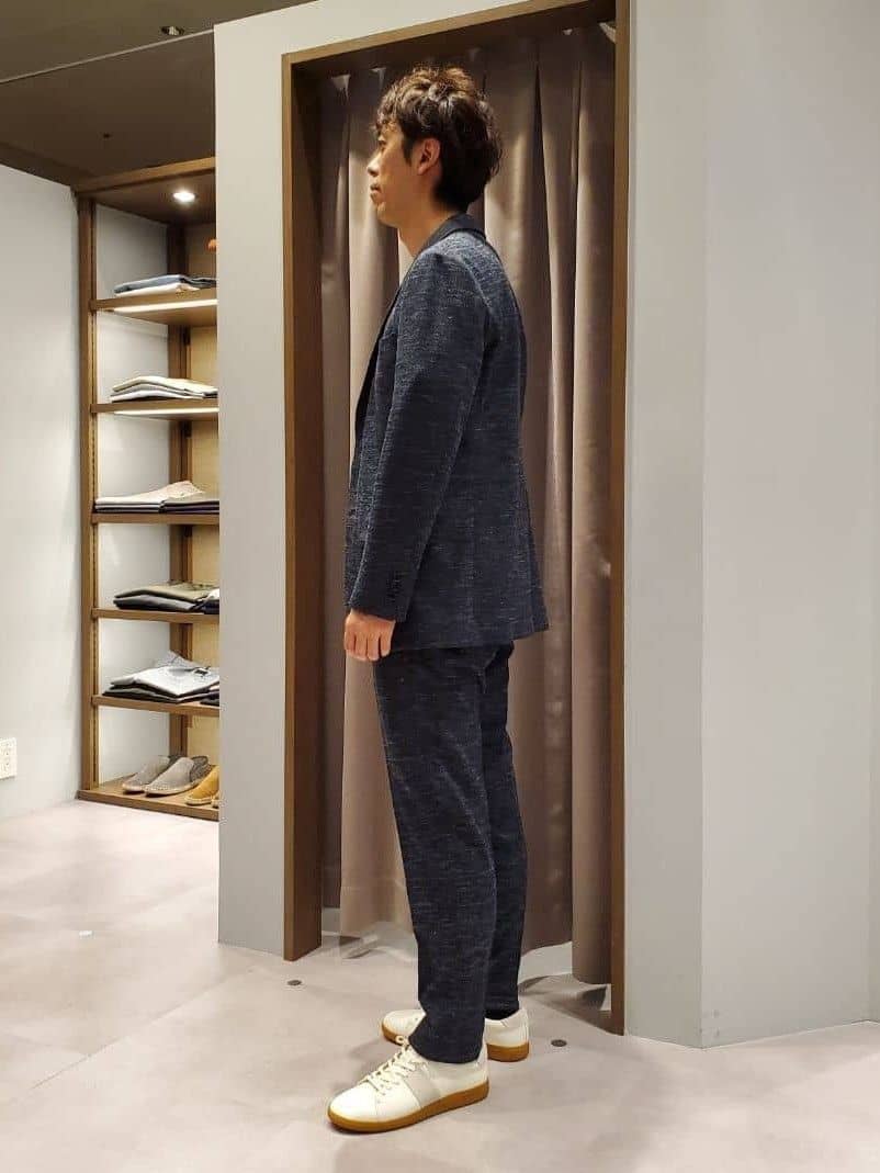 ishidaさんの「TAKEO KIKUCHI｜【尾州織】リネンブレンド メッシュ ジャケット」を使ったコーディネート