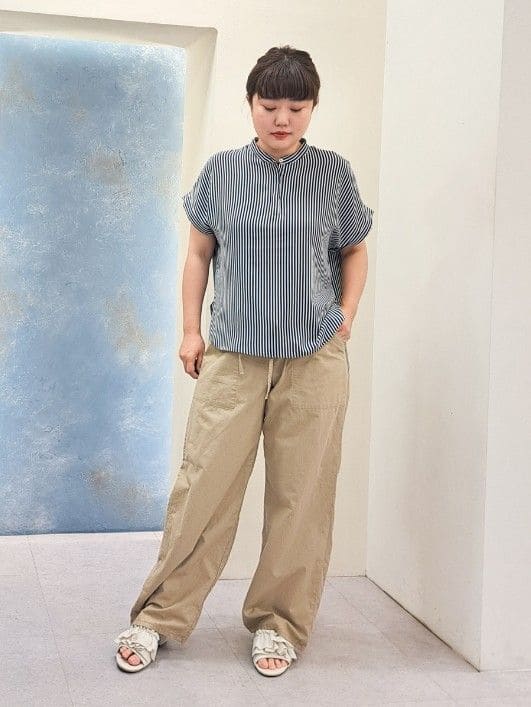 ふるさんの「grove｜＜Lee&times;grove（別注色あり）＞ PAINTER PANTS」を使ったコーディネート