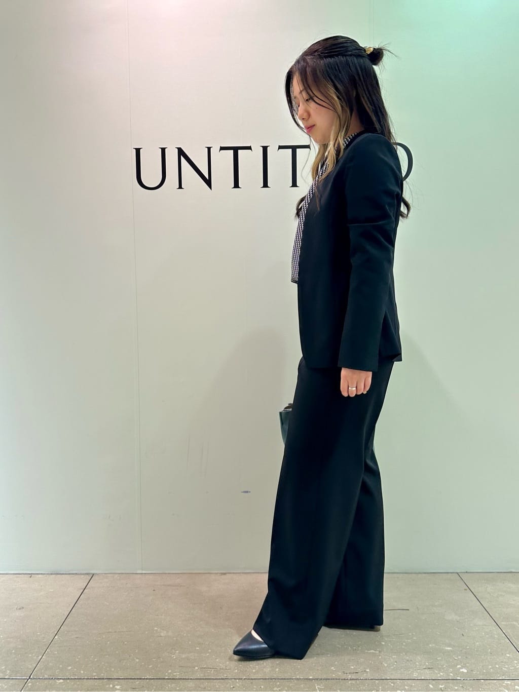 nattunさんの「UNTITLED｜【定番スーツ/洗える/UVケア】ストレッチノーカラージャケット」を使ったコーディネート