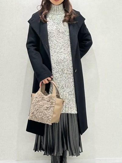 Miwaさんの「UNTITLED｜【日本製／2WAY衿】スタンドカラー ロングコート」を使ったコーディネート