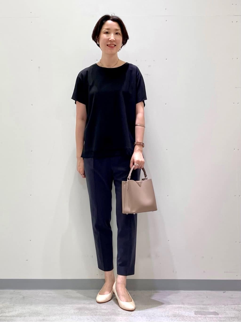 yuriさんの「INDIVI｜【洗える/通勤/UVケア/日本製】ストレッチテーラードジャケット」を使ったコーディネート