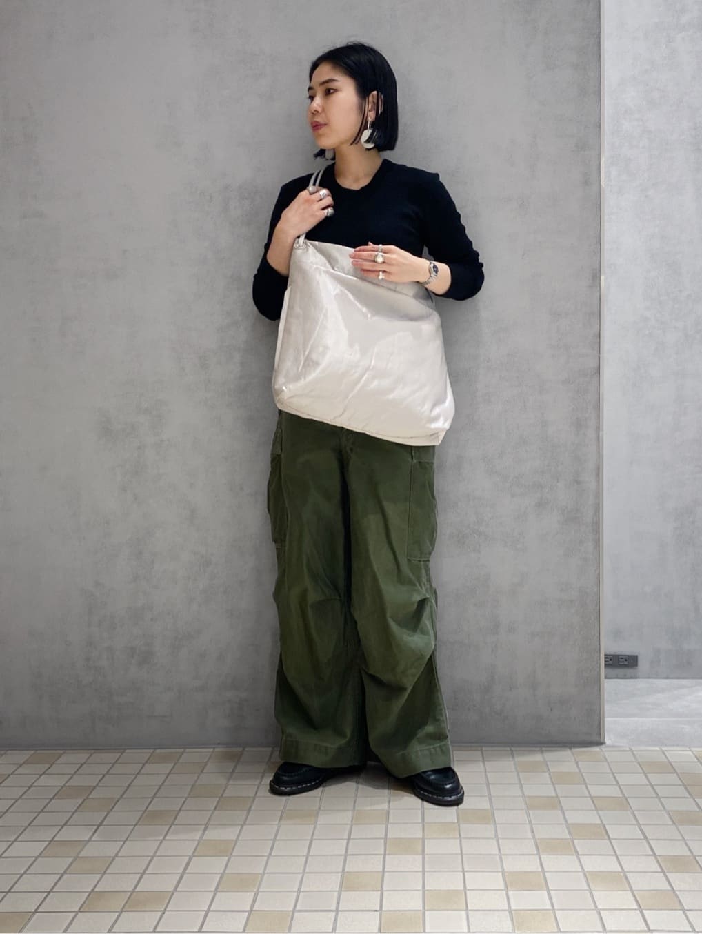 Uさんの「HIROKO HAYASHI｜ENORME（エノルメ）ショルダーバッグ」を使ったコーディネート