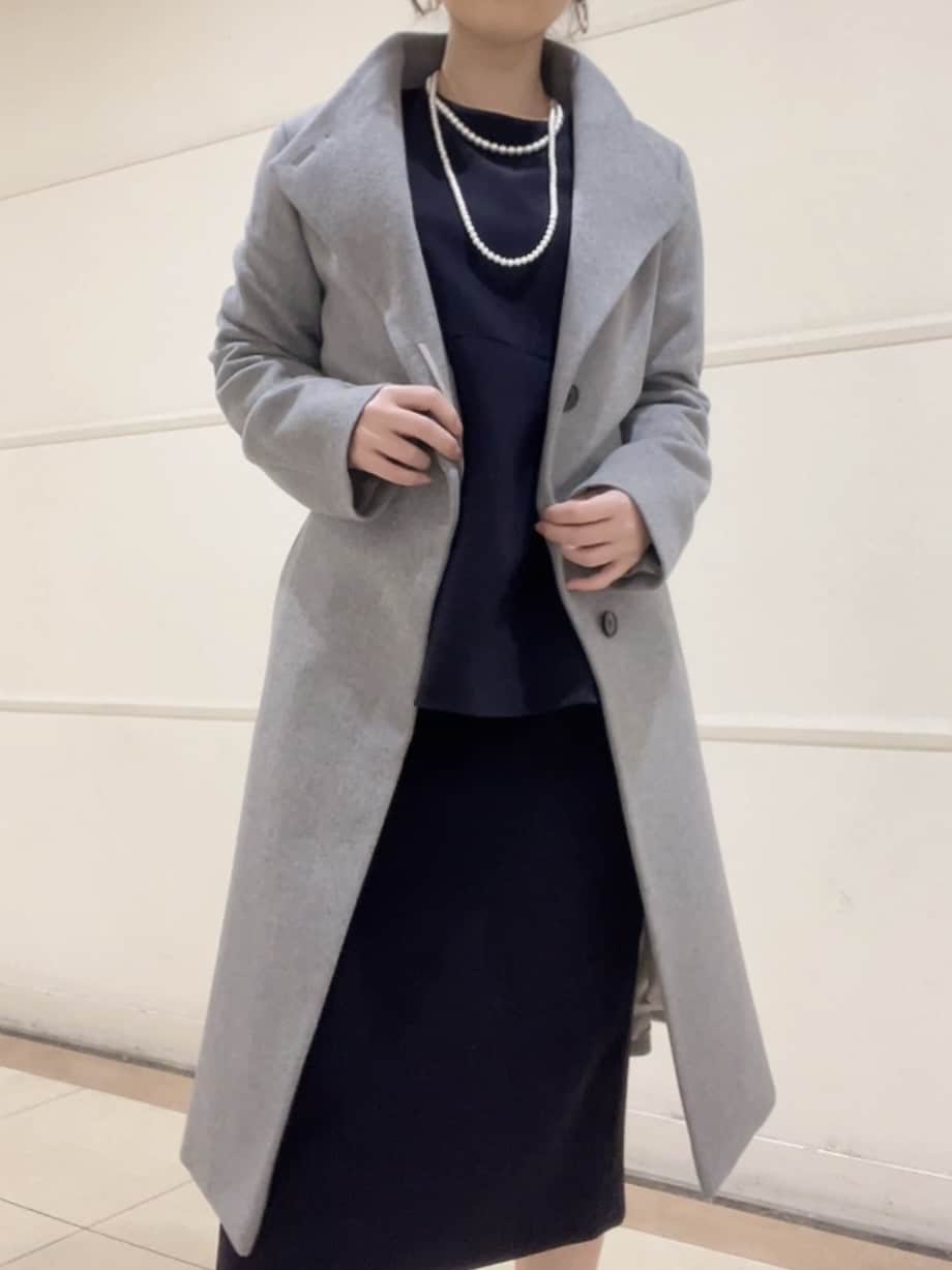 watanabeさんの「UNTITLED｜【日本製／2WAY衿】スタンドカラー ロングコート」を使ったコーディネート