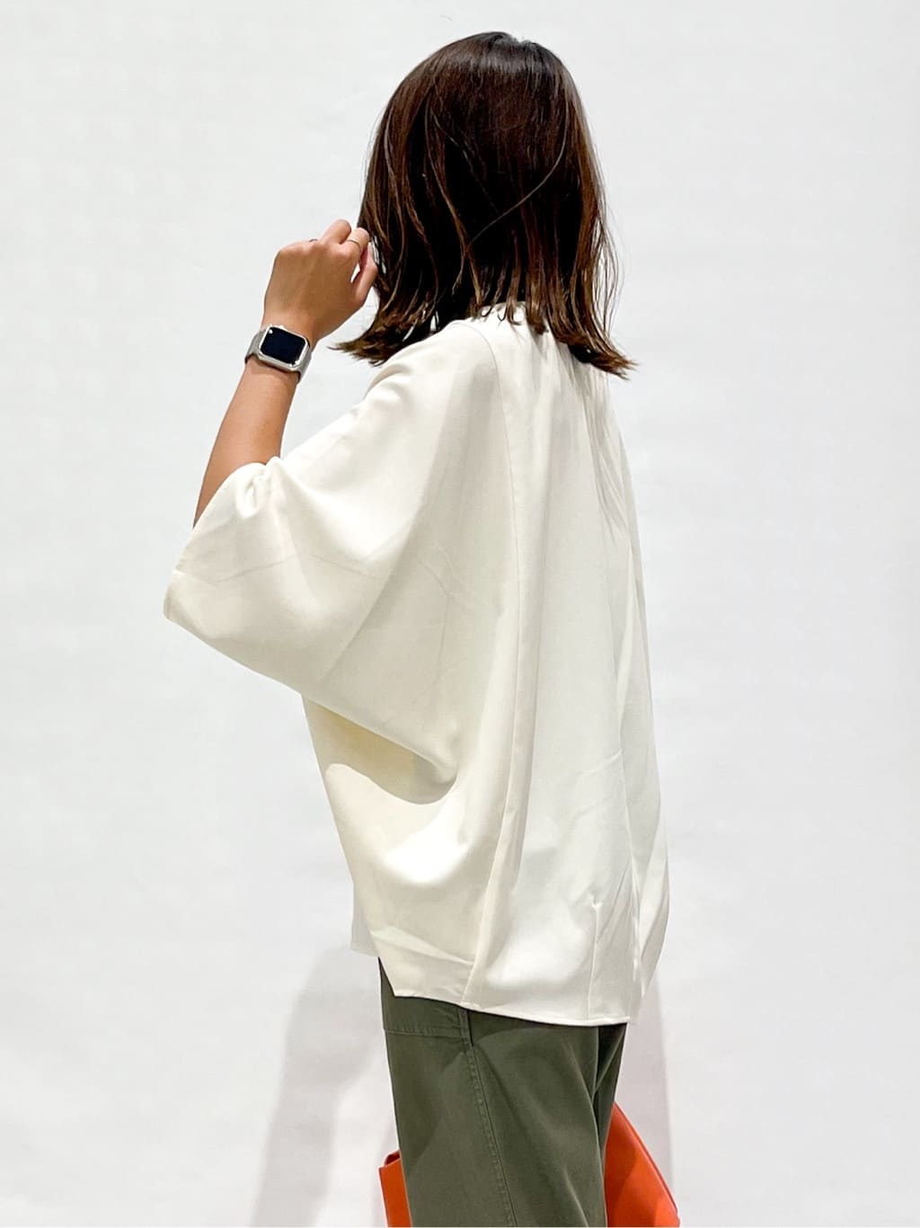 yuka.aさんの「OPAQUE.CLIP｜ストレッチベイカーパンツ／オーガニックコットン混【洗濯機洗い可／ストレッチ】」を使ったコーディネート