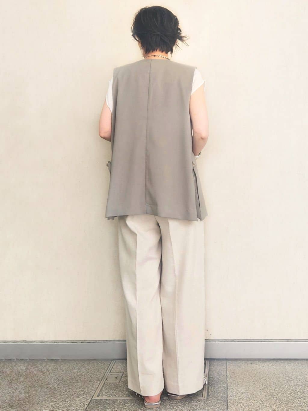 milkyさんの「OPAQUE.CLIP｜リブキャミソール【洗濯機洗い可】」を使ったコーディネート