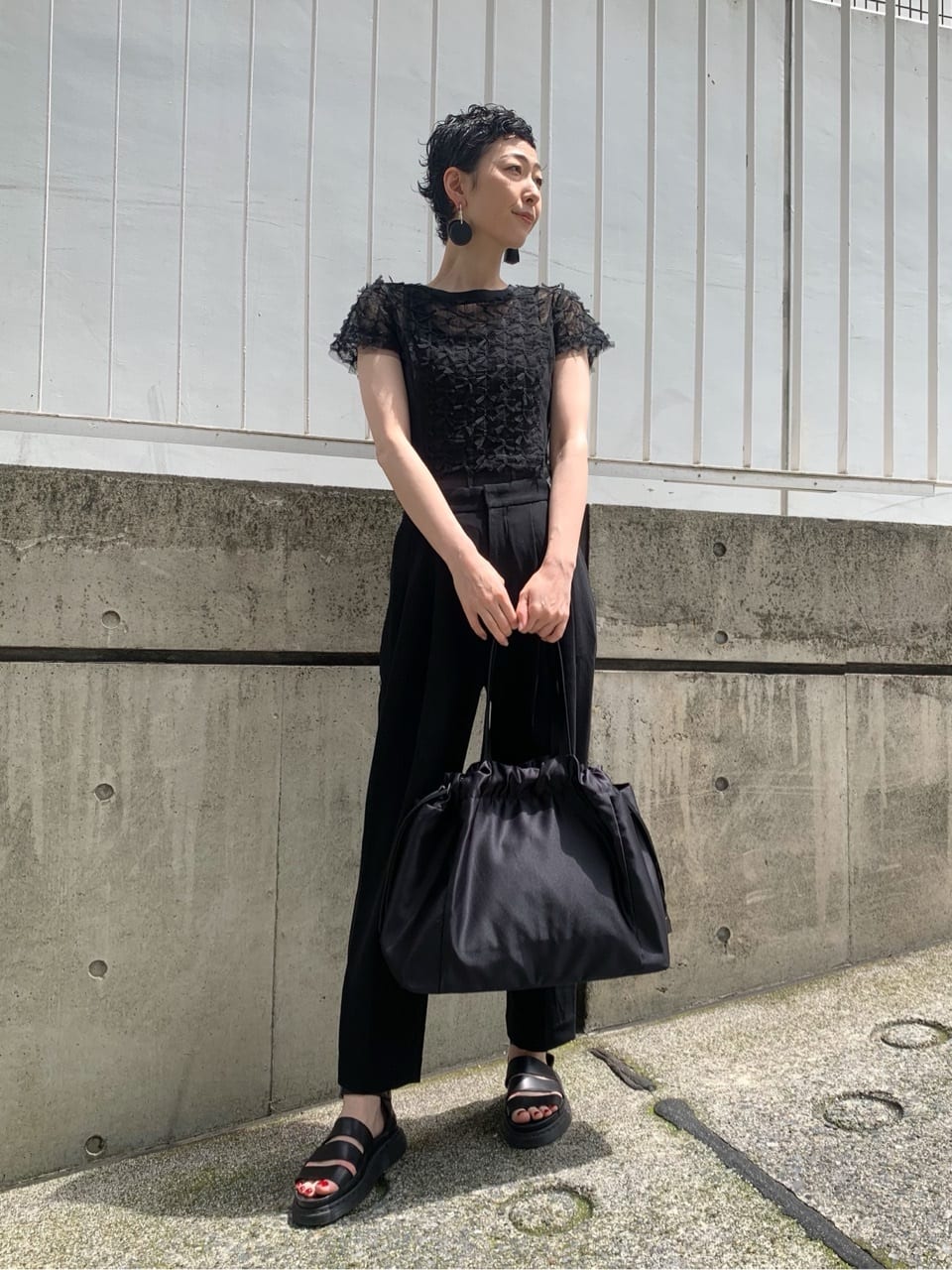 Kさんの「HIROKO HAYASHI｜LUINI SATINE（ルイーニ サティーネ）トートバッグ」を使ったコーディネート
