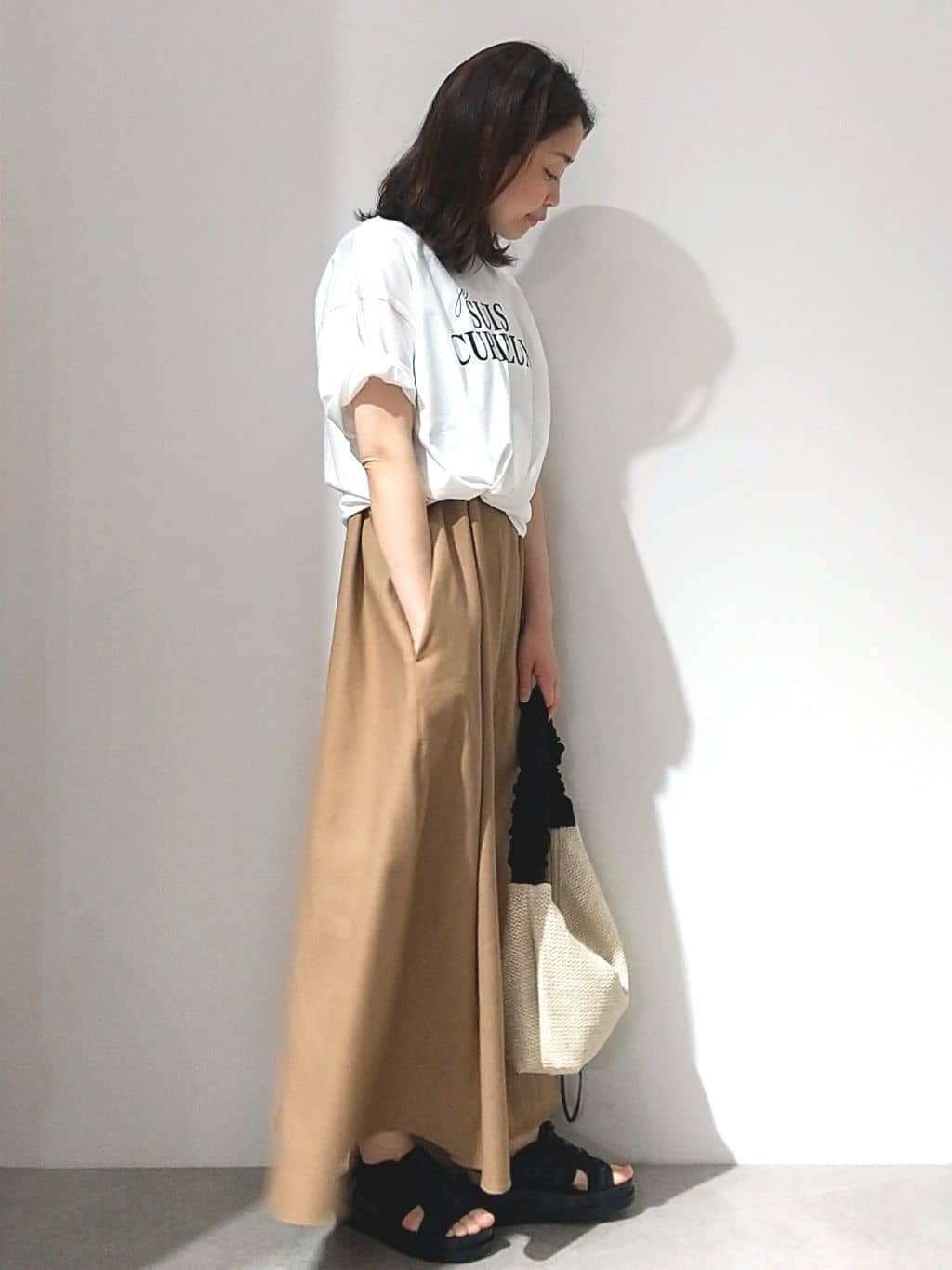 Matsuさんの「OPAQUE.CLIP｜リブタンクトップ【洗濯機洗い可】」を使ったコーディネート