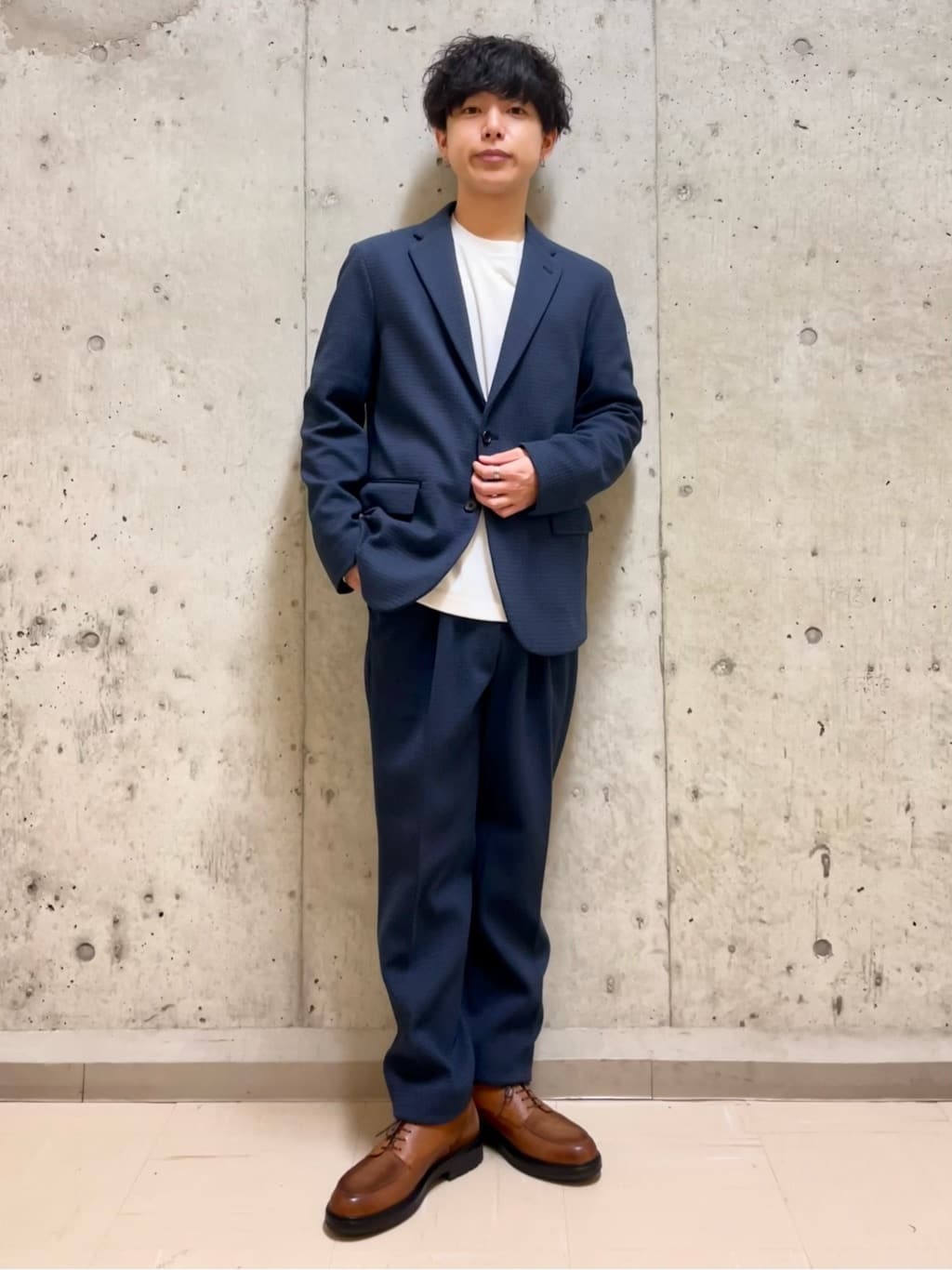 すずきさんの「TAKEO KIKUCHI｜【抗菌防臭】クロスウィーブ ジャケット」を使ったコーディネート