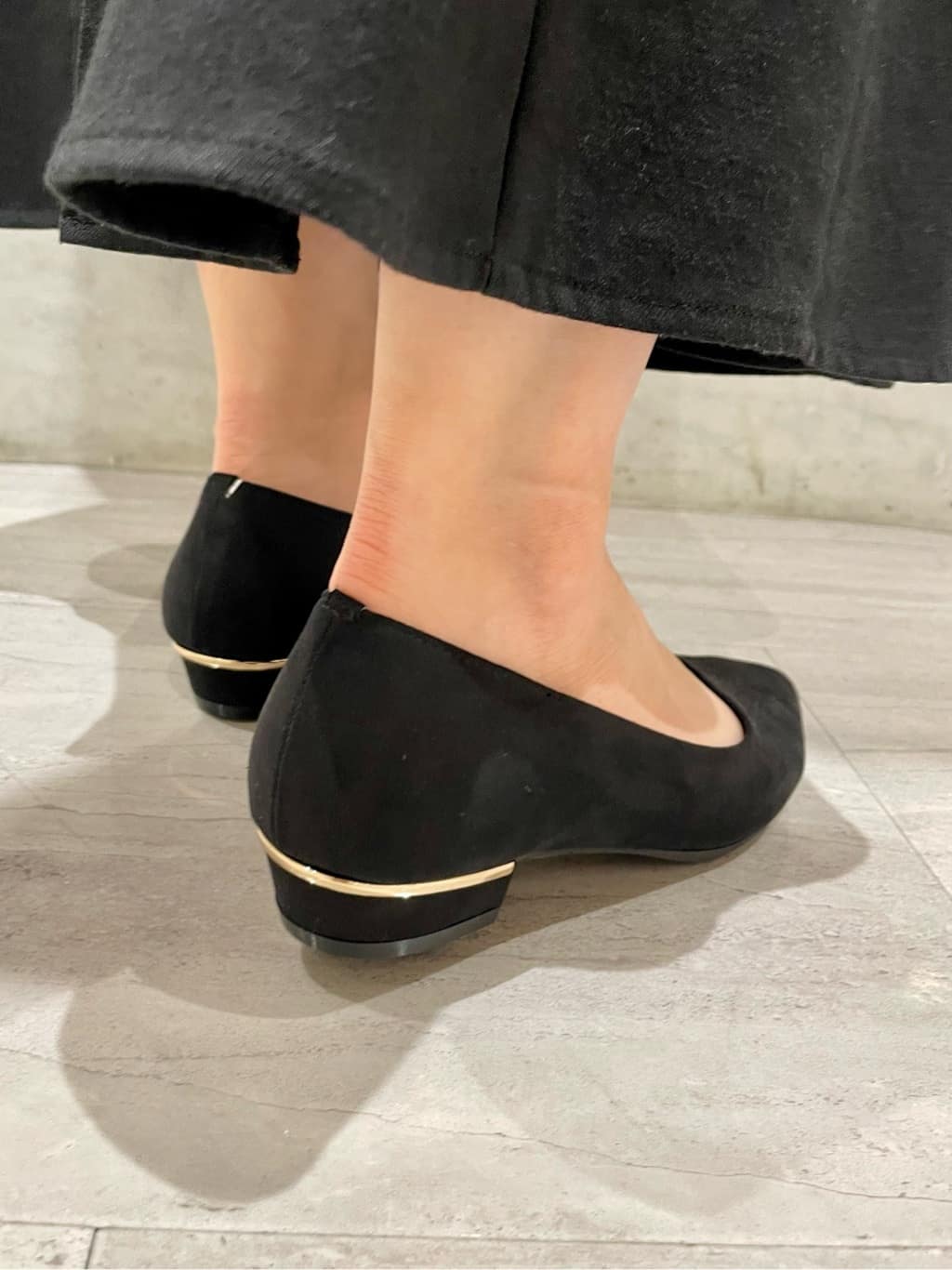 manamiさんの「ESPERANZA｜《定番》晴雨兼用クッションフラットパンプス」を使ったコーディネート