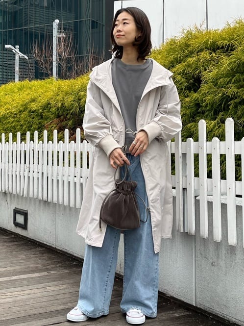 NAMIさんの「OPAQUE.CLIP｜CONVERSE キャンバス オールスター HI」を使ったコーディネート