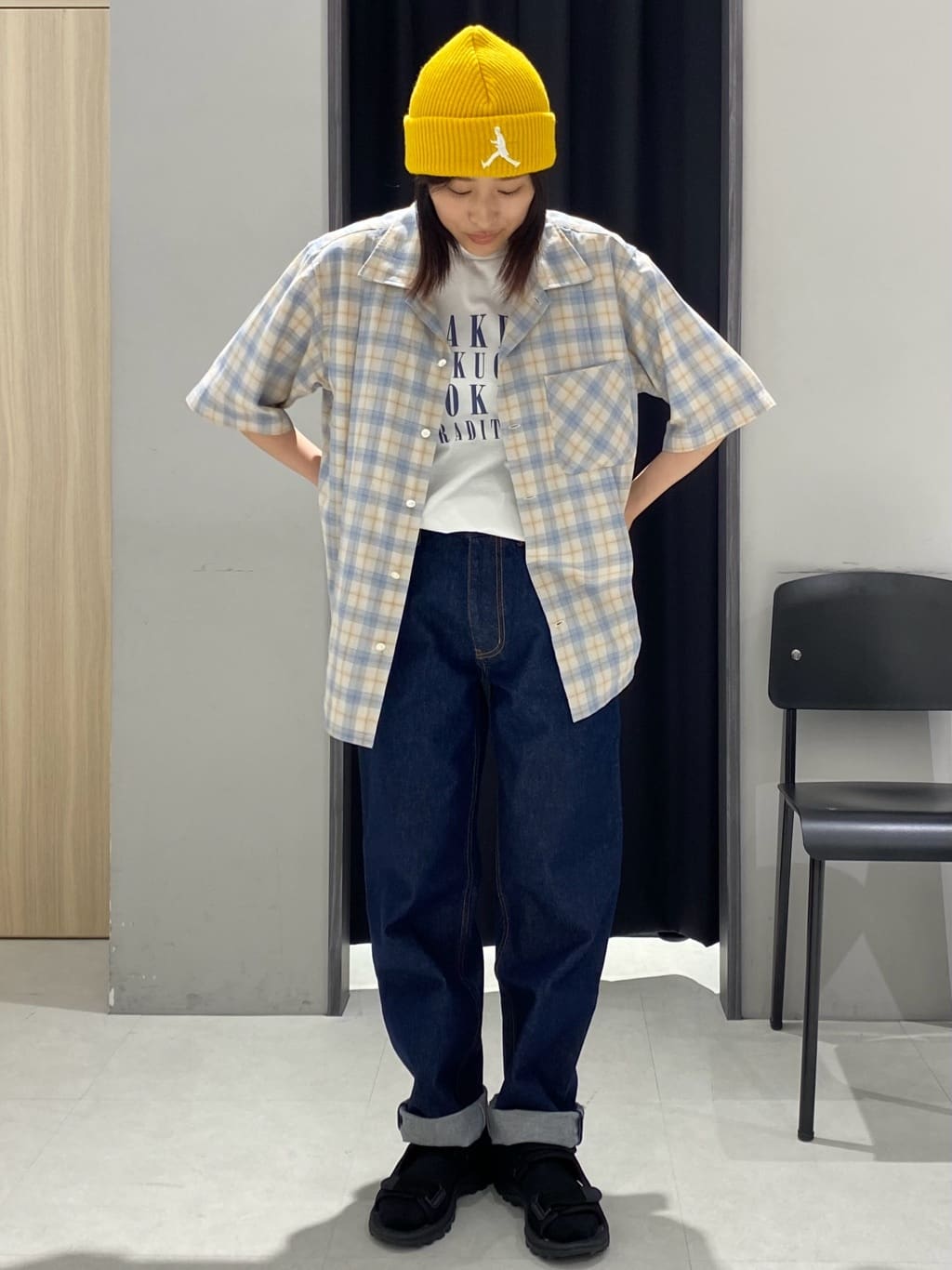 RICOさんの「TAKEO KIKUCHI｜ラスタウォーカーニットCAP」を使ったコーディネート
