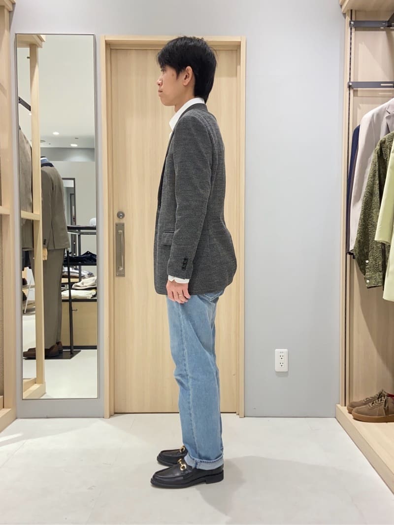 わいずみさんの「TAKEO KIKUCHI｜【Made in JAPAN】ドビーストライプ ドレス シャツ」を使ったコーディネート